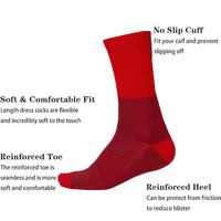 Chaussettes de sport tricotées pour hommes Chaussettes de cyclisme Outdoor Crew Custom