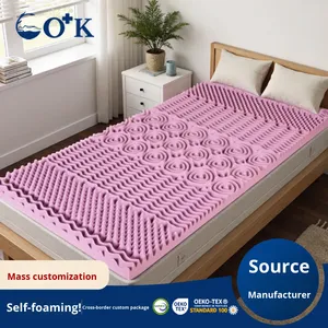 Queen-Size Slow-Rebound Sieben-Zonen-Matratze aus Memory-Schaum, 50 mm dick, minimalistisches und modernes Design, Hotelmatratze - Product Image 2