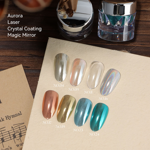 <span class=keywords><strong>Poudre</strong></span> à ongles chromée Vinimay de haute qualité, 4 styles, peinture à ongles en <span class=keywords><strong>poudre</strong></span>, verre transparent, or, miroir magique, avec nuancier pour salon - Product Image 4