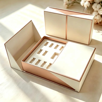 Boîtes cadeaux rigides en papier personnalisées pour les soins de la peau avec inserts en mousse sur mesure, plusieurs options de taille disponibles