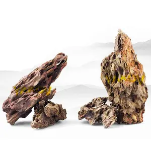 Sıcak satış akvaryum dekoratif kayalar ejderha taş