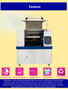 Imprimante numérique UV rotative Jianlibao pour bouteilles de vin cylindriques, coniques, emballages, canettes en aluminium et <span class=keywords><strong>objets</strong></span> de forme industrielle - Product Image 4