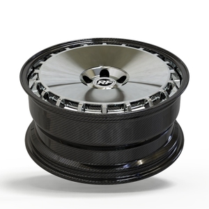 Roues forgées en fibre de carbone brossée de 12 000 tonnes |   Nouvelle mise à niveau/rénovation de qualité OEM pour Hellcat - Product Image 4