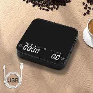 ميزان قهوة رقمي صغير، ميزان قهوة ذكي، ميزان قهوة رقمي إلكتروني للمطبخ مع جهاز مؤقت
