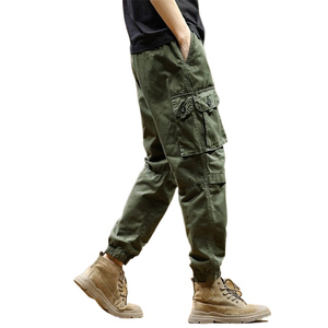 <span class=keywords><strong>กางเกง</strong></span>เอี๊ยมผ้าฝ้ายทวิลทรงฮาเร็มแบบหลวมสำหรับผู้ชาย รุ่น New Works Custom - Product Image 6