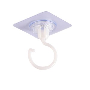 Adhesive Hooks Single Hook 1-3kg Load Capacity For Cabinet Ceiling Mounting No Drilling Required Household Use - Product Image 5