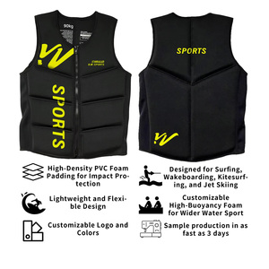 Tùy chỉnh Neoprene wakeboard lướt sóng PVC EPE bọt bơi vest thuyền nước thể thao người lớn pfd Comp tác động cuộc sống vest cho kiteboards - Product Image 2