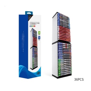 Best Selling High Quality Modern Clear for Plastic 18-Shelf Floating <b>Cd</b> Storage Holder Tower for Display - Product Image 5