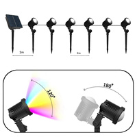 Lampe solaire étanche IP65 pour pelouse, projecteur robuste pour patio, trottoir, clôture, lampe super lumineuse pour jardin extérieur et aménagement paysager
