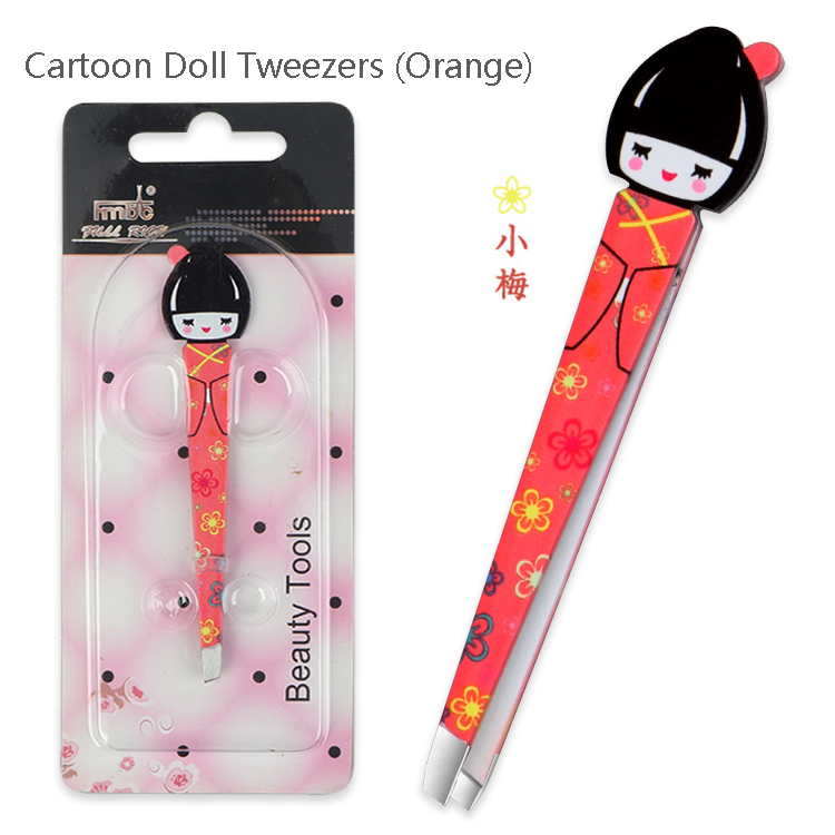 แหนบตุ๊กตาการ์ตูน (สีส้ม)