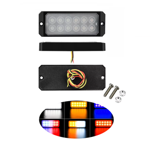 12V <strong>LED</strong> Truck Side Flashing Light <strong>Strobe</strong> Warning Light Side <strong>LED</strong> <strong>Strobe</strong> <strong>Flasher</strong> Red Blue White Yellow Auto Warning Light 12 <strong>LED</strong> - Product Image 1