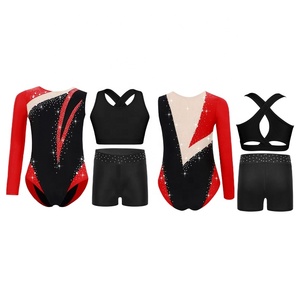 <span class=keywords><strong>Tenue</strong></span> <span class=keywords><strong>de</strong></span> <span class=keywords><strong>gymnastique</strong></span>, <span class=keywords><strong>de</strong></span> danse et <span class=keywords><strong>de</strong></span> patinage artistique pour filles <span class=keywords><strong>de</strong></span> 6 à 16 ans, justaucorps avec veste et short, costumes <span class=keywords><strong>de</strong></span> danse, spectacles sur scène - Product Image 2