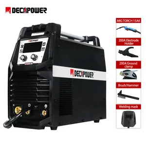 Decapower Las Alle In Een 180A Inverter Igbt Multi Proces Flux Gasless Mig Lasmachines