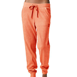 Manufacturer <b>Ladies</b> Cozy <b>Lounge</b> <b>Pants</b> Women'S Wide-Ribbed Cozy Jogger Sweatpants With a High-Rise Waistband - Product Image 1
