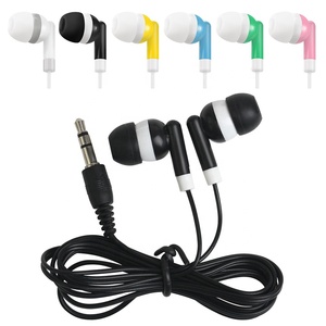 Cheapest Gift In Ear Earphone For School Wholesale Wired Super 3.5mm Colorful Headset Earbud For Walkie-talkie MP3 MP4 - Product Image 5
