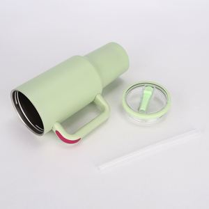 40 oz 5th-Gen Car <b>Mug</b> 304 Stainless Steel Insulated Tumbler Rubber Straw Handle <b>Large</b> Capacity Cold-Keeping Modern Minimalist - Product Image 4