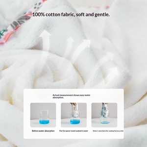Asciugamano e <span class=keywords><strong>Accappatoio</strong></span> con Cappuccio per Neonati e Bambini, in Puro Cotone Ispessito, per Autunno/Inverno - Product Image 3