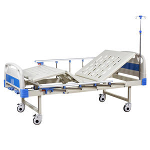 Équipement de mobilier d'hôpital en Chine Lit d'hôpital à 2 manivelles Lit d'hôpital manuel à deux fonctions Lit médical pour personnes âgées - Product Image 3