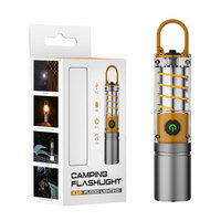 Fuente de luz dual multifuncional aleación de aluminio Abs ganchos recargables Zoom telescópico Led antorchas luces linterna táctica