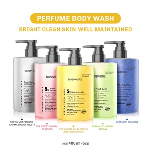 Private Label Natural <b>Organic</b> Shower Gel Lilac Vitamin Niacinamide Fruit Flavor Refreshements Bath Body Wash - Product Image 3