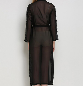 <span class=keywords><strong>Robe</strong></span> de nuit en Satin doux pour femmes, vêtements de nuit pour mariée, Kimono, Sexy et décontracté, taille unique, nouvelle collection - Product Image 4