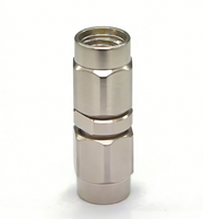 Connecteur coaxial SSMA-JJG1 mâle-mâle, adaptateur direct en acier inoxydable, 50 Ohm, 10 MHz-26,5 GHz, haute fréquence, faible VSWR, micro-ondes RF