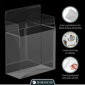 Wholesale Eco-Friendly Acid Free <b>Clear</b> PET <b>Box</b> Protector Anti Scratch Elite Trainer Customized for TCG Storage - Product Image 2