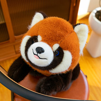 Noël Animal En Peluche Jouet Rouge Panda Doux Coussin Poupée En Peluche Animal En Peluche Jouet En Gros Personnalisé