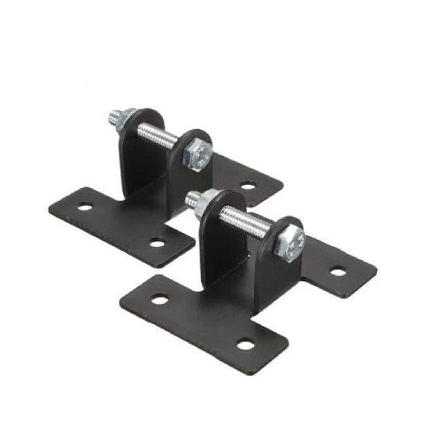 Factory Supplier Custom CNC Machined High Quality Black Mounting Brackets for Heavy Duty Machines
