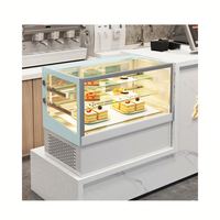 Vitrine Réfrigérée Commerciale pour Pâtisseries, Monotempérature, 2 Portes, Refroidissement par Air, Porte Vitrée, Présentoir Réfrigéré