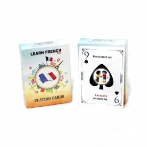 Cartes à jouer personnalisées Apprendre le <span class=keywords><strong>français</strong></span> Cartes éducatives - Product Image 1