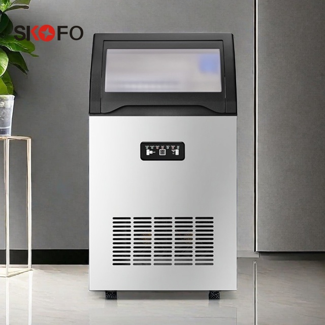Commercial Cube Ice Making Machine Small Countertop Industrial Nugget Crystal Ice Maker for Home & Hotel Use