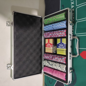 ชุดชิปโป๊กเกอร์เซรามิกเคสอลูมิเนียมแฟนซี500 300 200ขนาด9.5ก. 11.5ก. เฉื่อยแกนโลหะตามสั่ง - Product Image 2