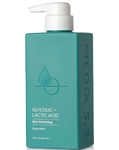 444ml MediIx 55 Loción y Jabón Corporal Exfoliante con Vitamina C y Ácido Glicólico para una Piel Suave y Radiante - Product Image 6