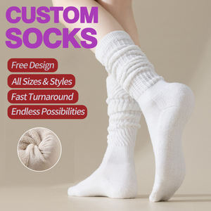Custom Slouch <strong>Socks</strong> for Women Girls Knee High Boot <strong>Sock</strong> Cotton Polyester extra Long Heavy Thick Adults Long Heavy Slouch <strong>Socks</strong> - Product Image 1