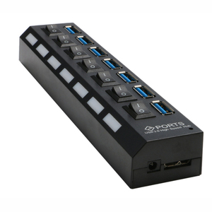7 En 1 puerto Led <span class=keywords><strong>escritorio</strong></span> divisor de alta velocidad <span class=keywords><strong>PC</strong></span> datos Usb3.0 Por Hub adaptador estación de acoplamiento de carga 3,0 Usb Hubs en <span class=keywords><strong>escritorio</strong></span> para - Product Image 2
