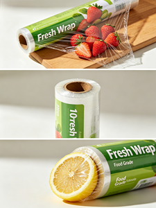 Clear <b>Stretch</b> <b>Wrap</b> Roll with Plastic Handle, 18" x 1000ft, 80 Gauge, 4 Pack. Heavy Duty Shrink <b>Wrap</b>, Self-Adhesive Plastic Film - Product Image 5