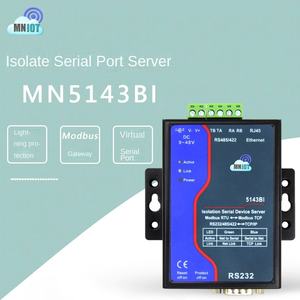 Serveur de port série isolé de qualité industrielle, connecteur Ethernet, prise en charge Modbus, produits de télécommunications MNIOT MN5143BI - Product Image 2