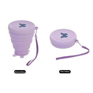 Silicone Reusable Leak-Proof Eco-Friendly Water <b>Bottle</b> for Adults with <b>Straw</b> Cap & Rope - Product Image 5