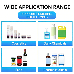 Máquina Tapadora Automática Zhongjie para Botellas Redondas de Vidrio y Plástico en la Industria de Alimentos y Bebidas - Product Image 3