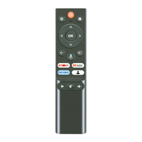 Télécommande vocale RCU Starsat OEM ODM de l'usine Hostrong, compatible avec les téléviseurs LED LCD intelligents, prise en charge de la personnalisation