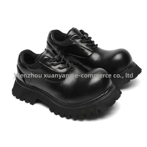 Chaussures Derby 3591 pour Hommes et Femmes – Style Britannique Tendance, Bout Rehaussé, Semelle Épaisse, Laçage Avant, Absorption des Chocs, Doublure en Maille - Product Image 5
