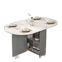 Table à manger pliante en bois de style italien moderne et minimaliste, design mural pour les petites maisons, mobilier multifonctionnel pour la maison