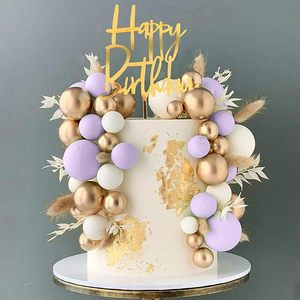 50 Pezzi di Decorazioni a Forma di Palla Colorate per Torte, per Matrimoni a Tema Bohémien e Feste di Compleanno - Product Image 6