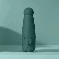 Nouvel arrivage de parapluie de voyage de poche de protection UV de parasol de couleur pure Mini 5 parapluie de cadeaux d'affaires en plastique de carton pliant