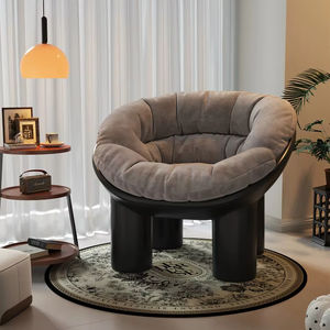 Nordic Indoor Living Room <b>Chair</b> - Minimalist Solid Wood Frame Accent <b>Chair</b> - Product Image 1