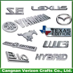 3D Car Badge Sticker Decal Emblem Chromed ABS Chromed Car Emblem