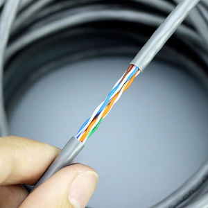 כבל רשת CAT5e <span class=keywords><strong>UTP</strong></span> בעל שמונה ליבות נחושת טהורה, תוצרת סין, רב תכליתי, אפור, רחב פס - Product Image 6