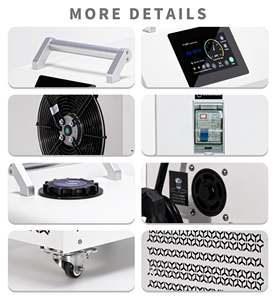 جهاز تبريد حمام الثلج للتعافي مع ضاغط R410A ومضخة أوتوماتيكية وفلتر، 1 حصان، خيار التسخين، تحكم عن بعد للاستخدام الخارجي - Product Image 3