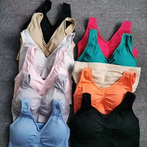 Teen Girls Seamless <b>Bra</b> With Removable Pads and Convertible <b>Straps</b> Four Size School Girls Underwear Women Soft Printed <b>Bra</b> - Product Image 5